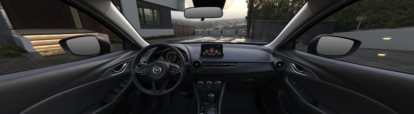 Interior of the 2021 MAZDA CX-3