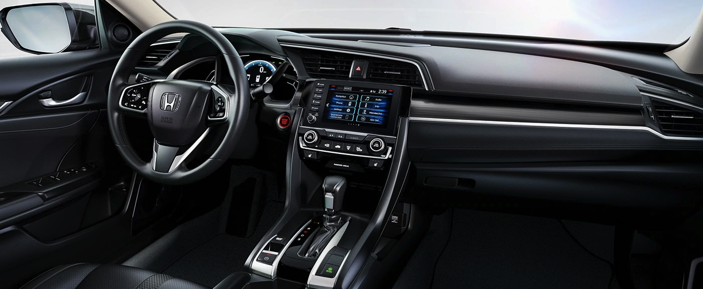 Interior of the 2021 Honda Civic