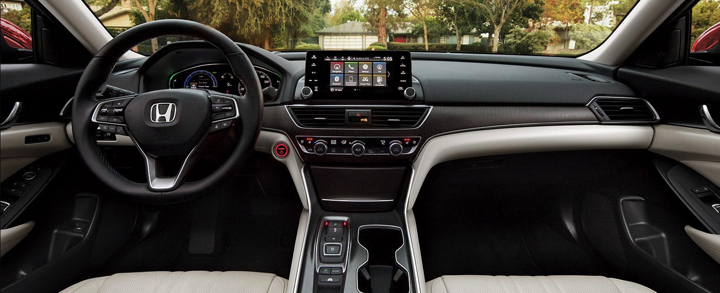 Interior of the 2021 Honda Accord