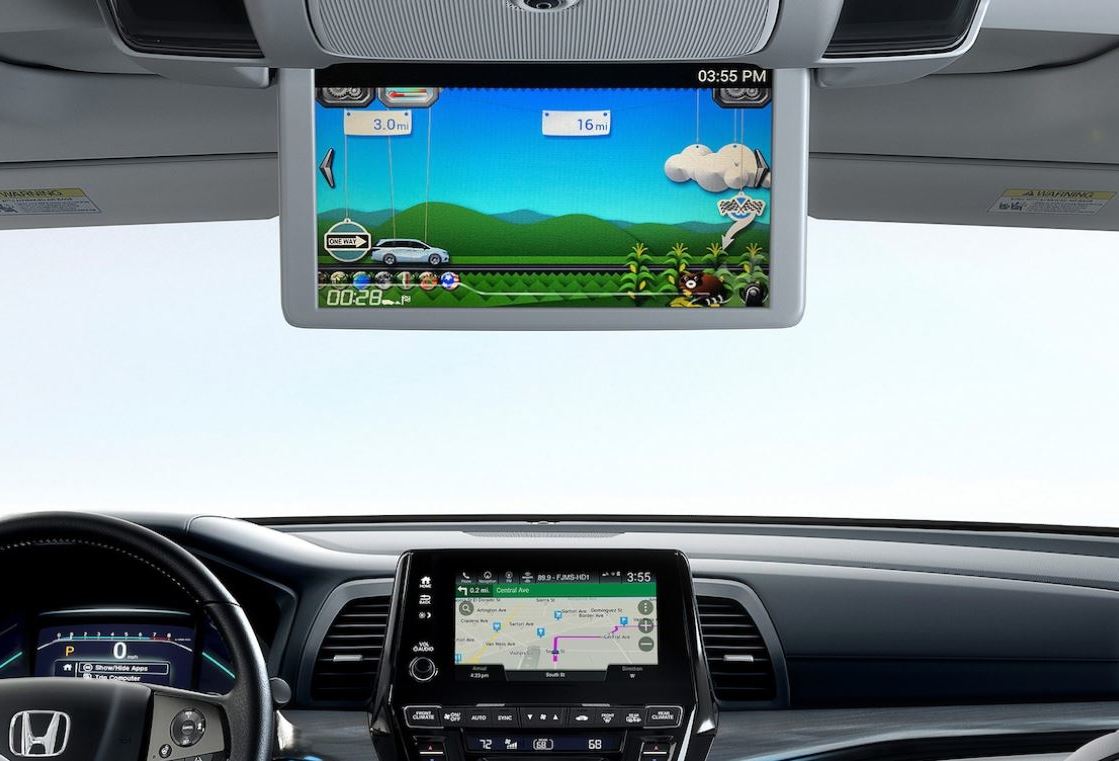 Seguro que tus hijos amarán tener un sistema de entretenimiento trasero como el del Odyssey.