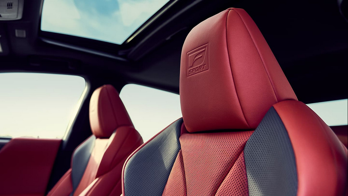 Los asientos tienen un carácter más deportivo en el ES F Sport.
