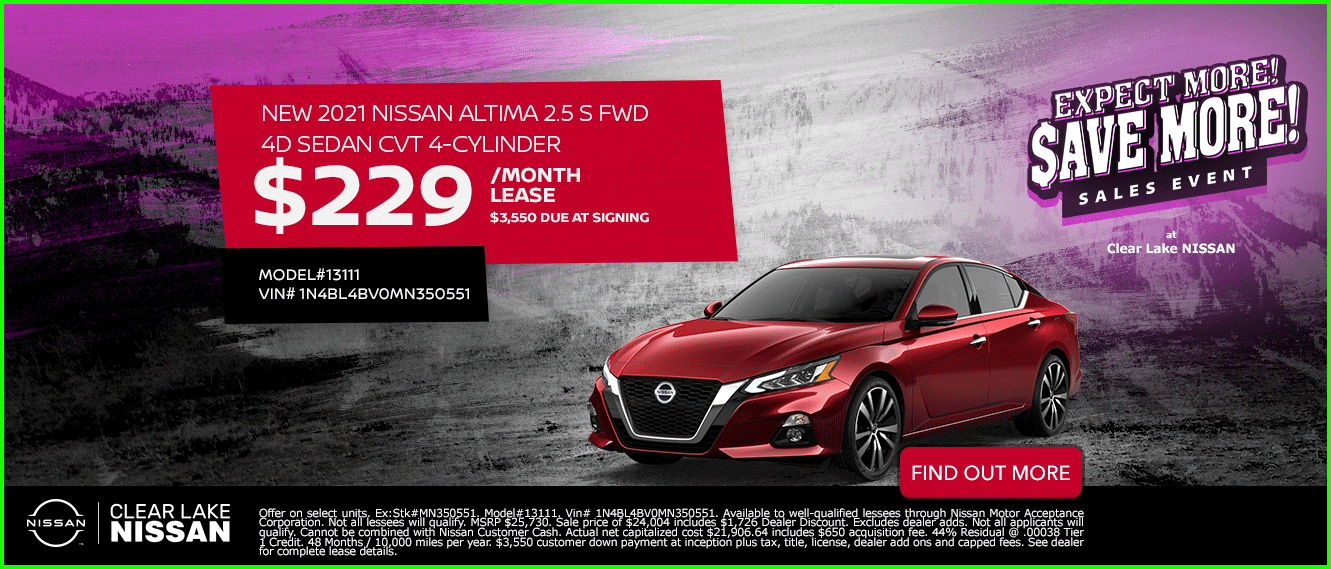 New Nissan Lease Specials | Clear Lake Nissan