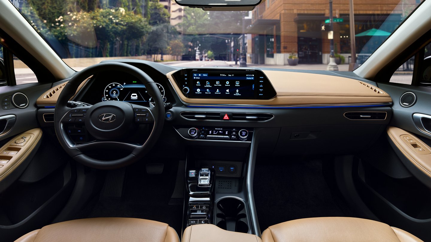 Optional Leather Interior of the 2021 Hyundai Sonata