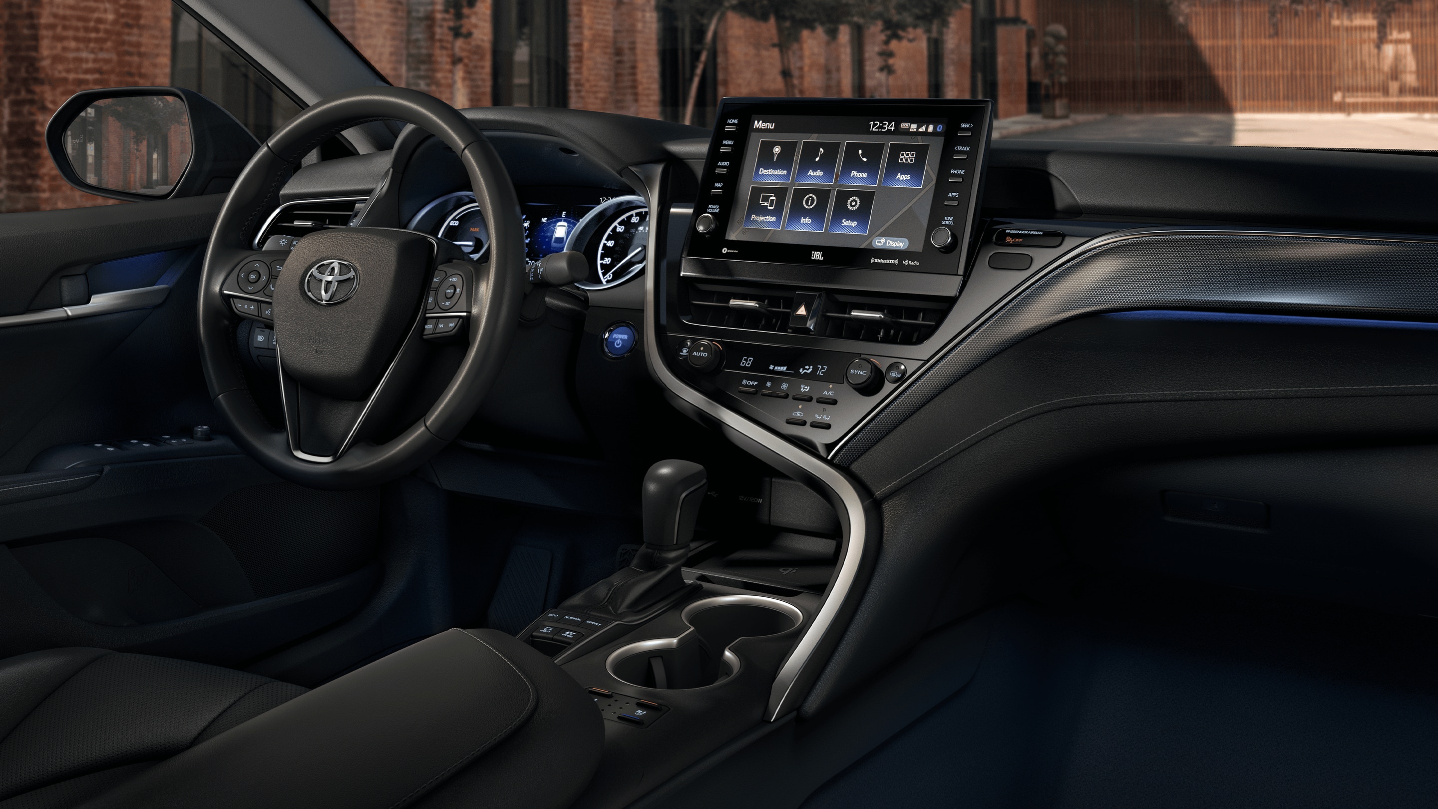 Interior of the 2021 Toyota Camry