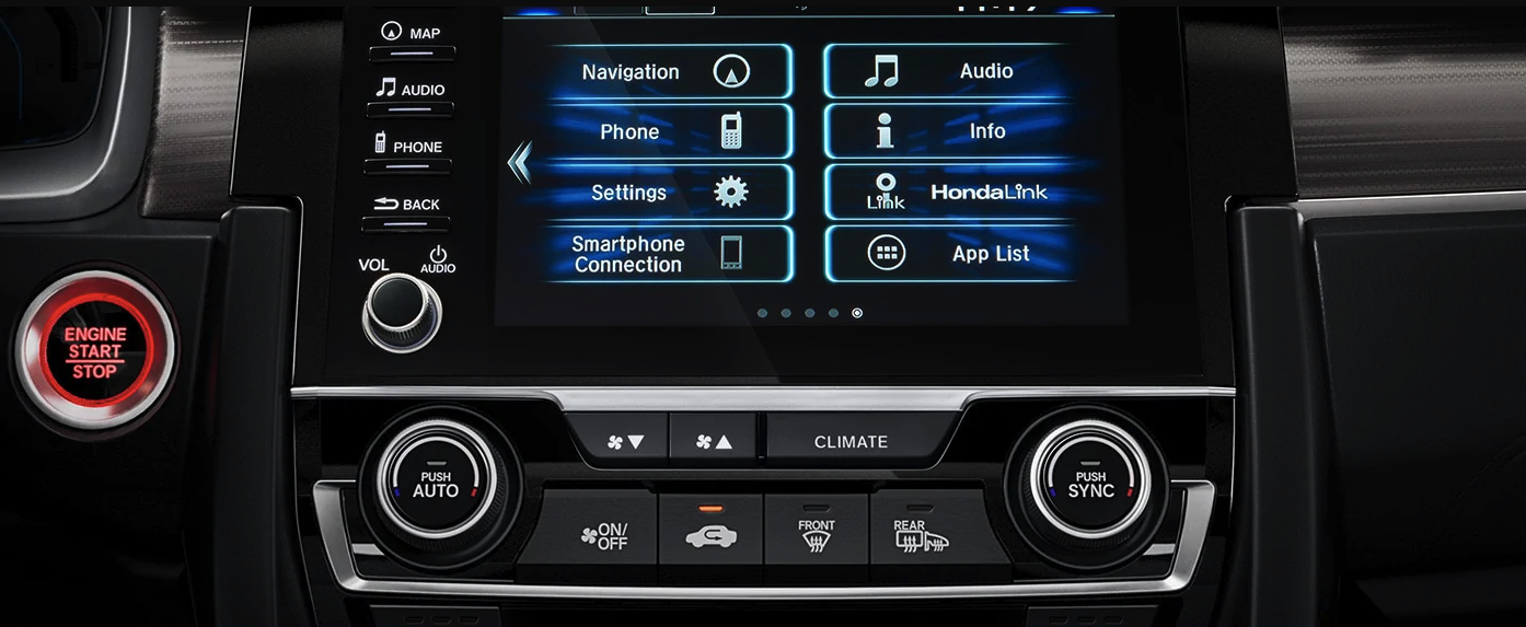 Touchscreen Display in the 2021 Honda Civic