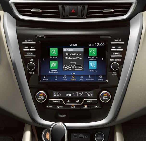 Touchscreen in the 2021 Murano
