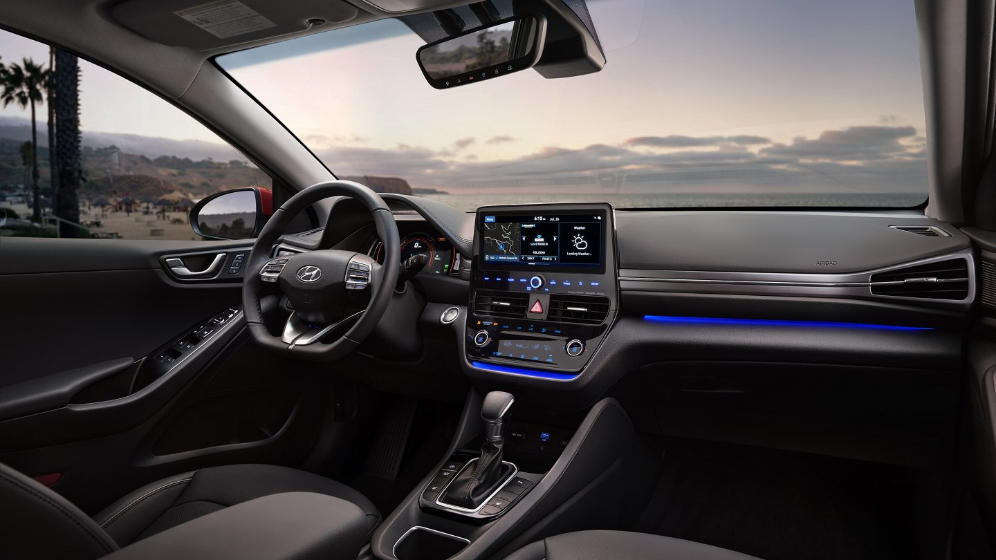 Tech-Loaded Cabin of the 2021 Ioniq Hybrid