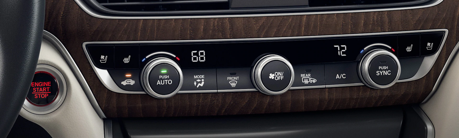 Standard Dual-Zone Climate Control in the 2021 Accord