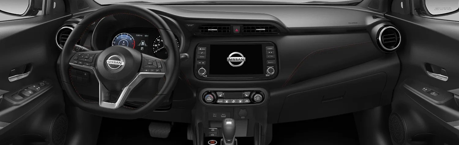 Dashboard in the 2021 Nissan Kicks