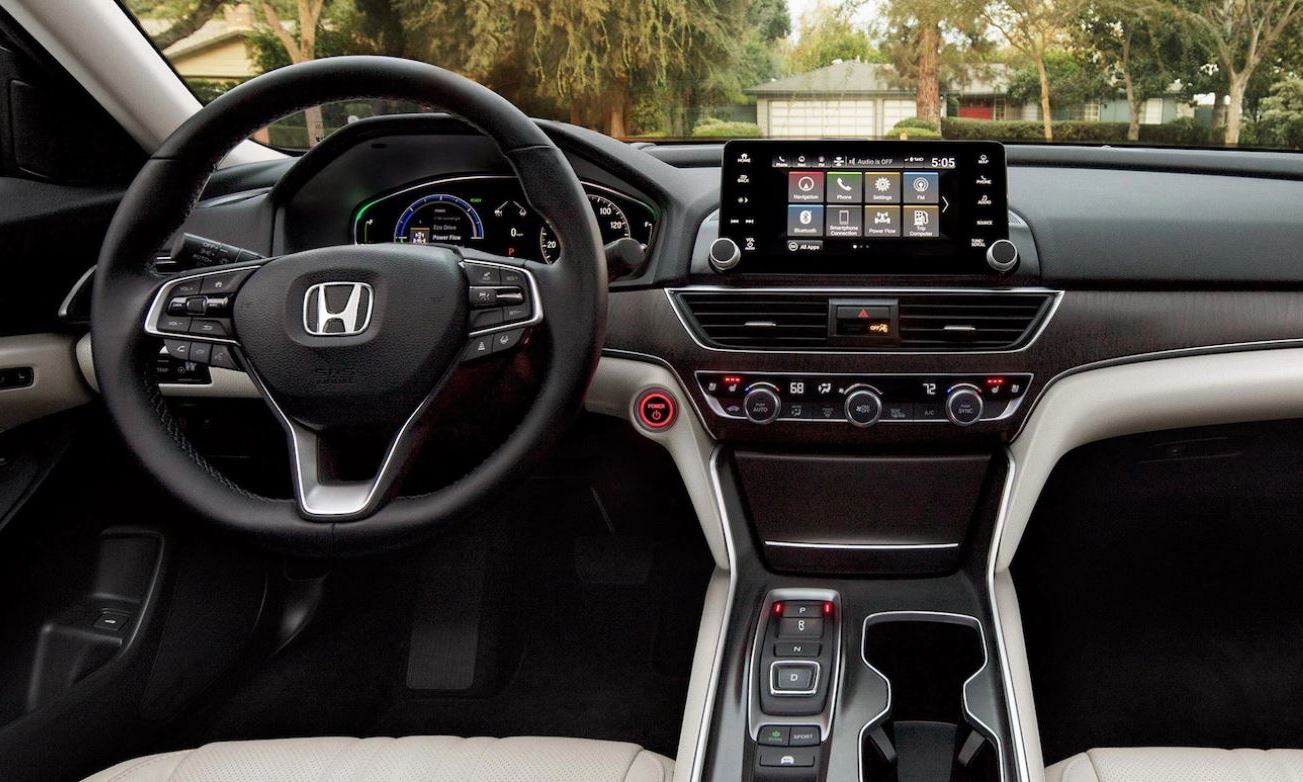 Interior of the 2021 Honda Accord Hybrid