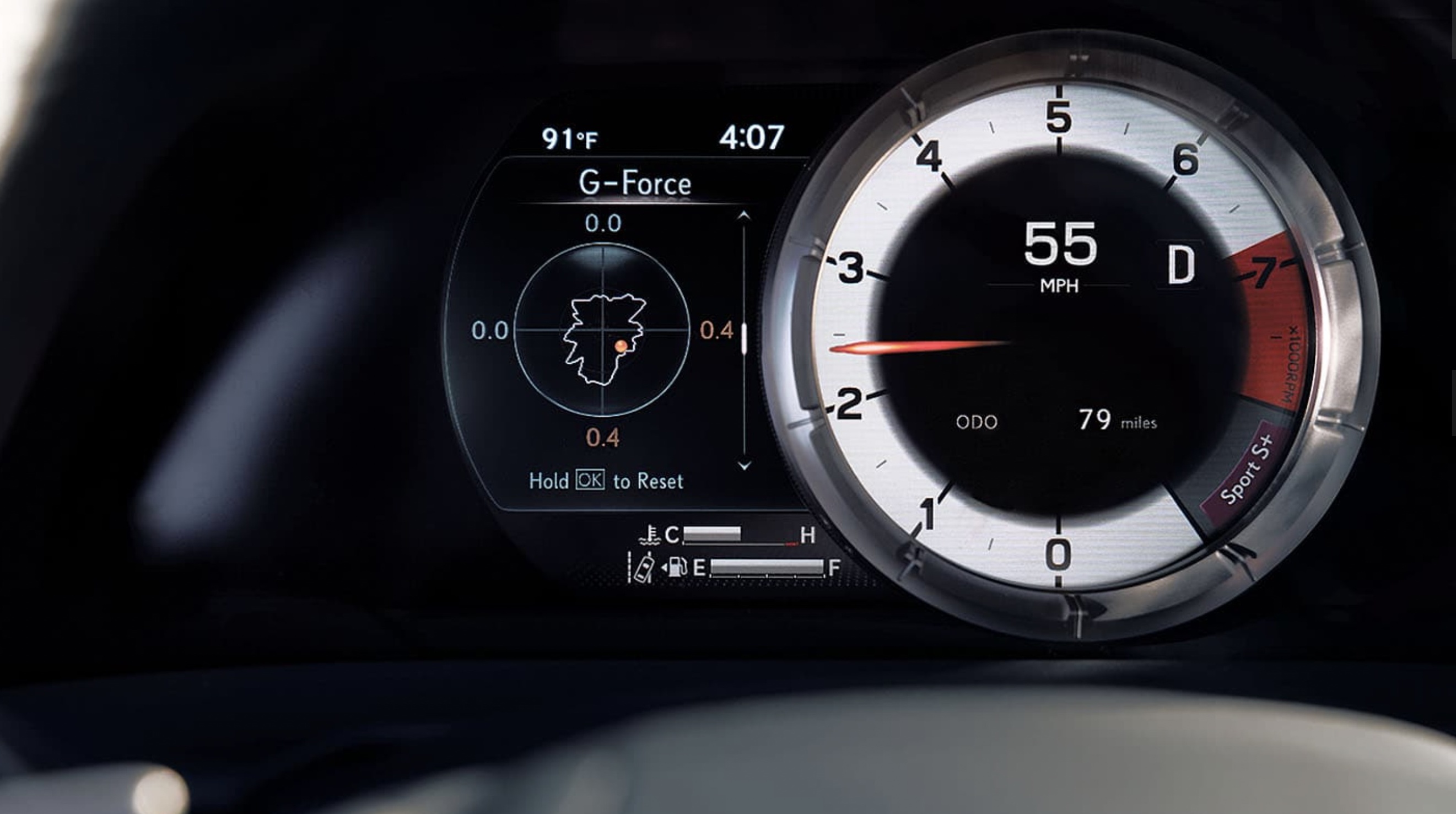 Information Display in the 2021 Lexus ES 250
