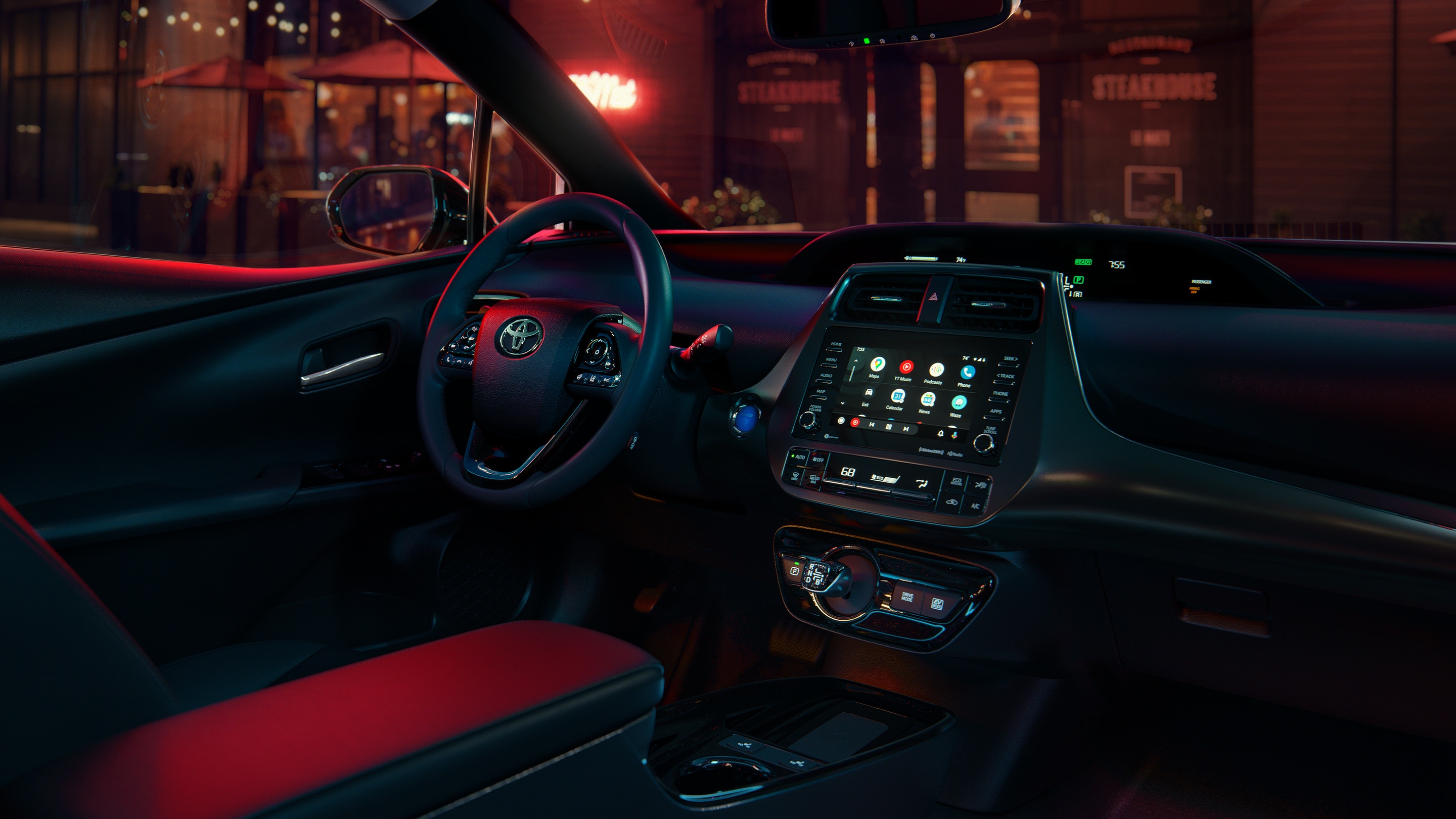 Interior of the 2021 Toyota Prius