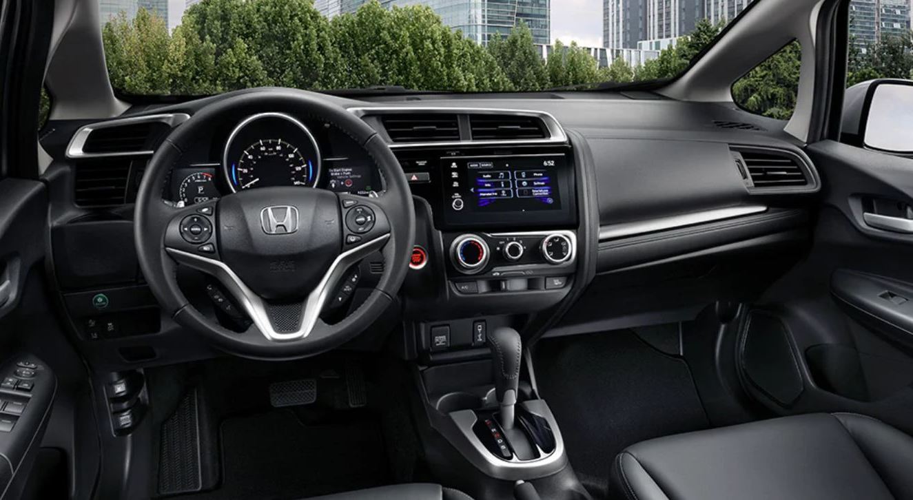 Interior of the 2020 Honda Fit