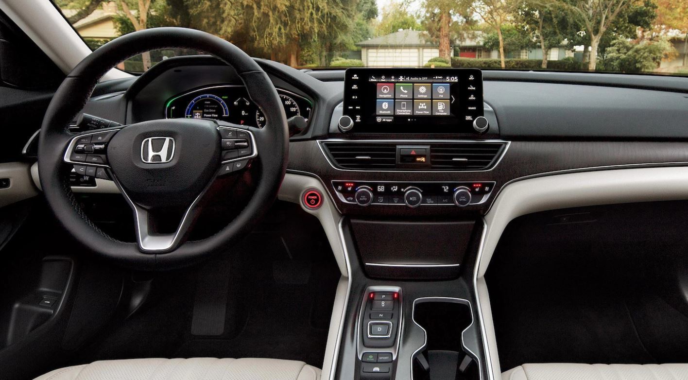 Interior of the 2021 Honda Accord Hybrid