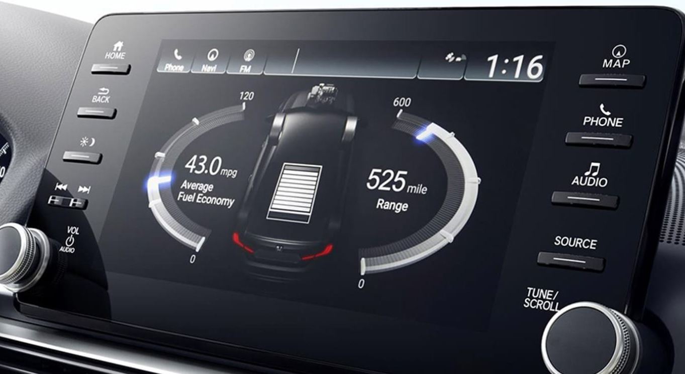 Touchscreen in the 2021 Honda Accord Hybrid