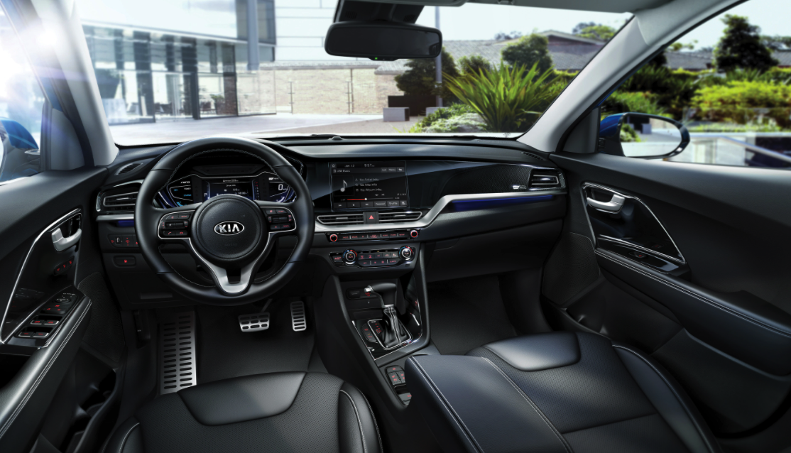 Interior of the 2021 Kia Niro PHEV