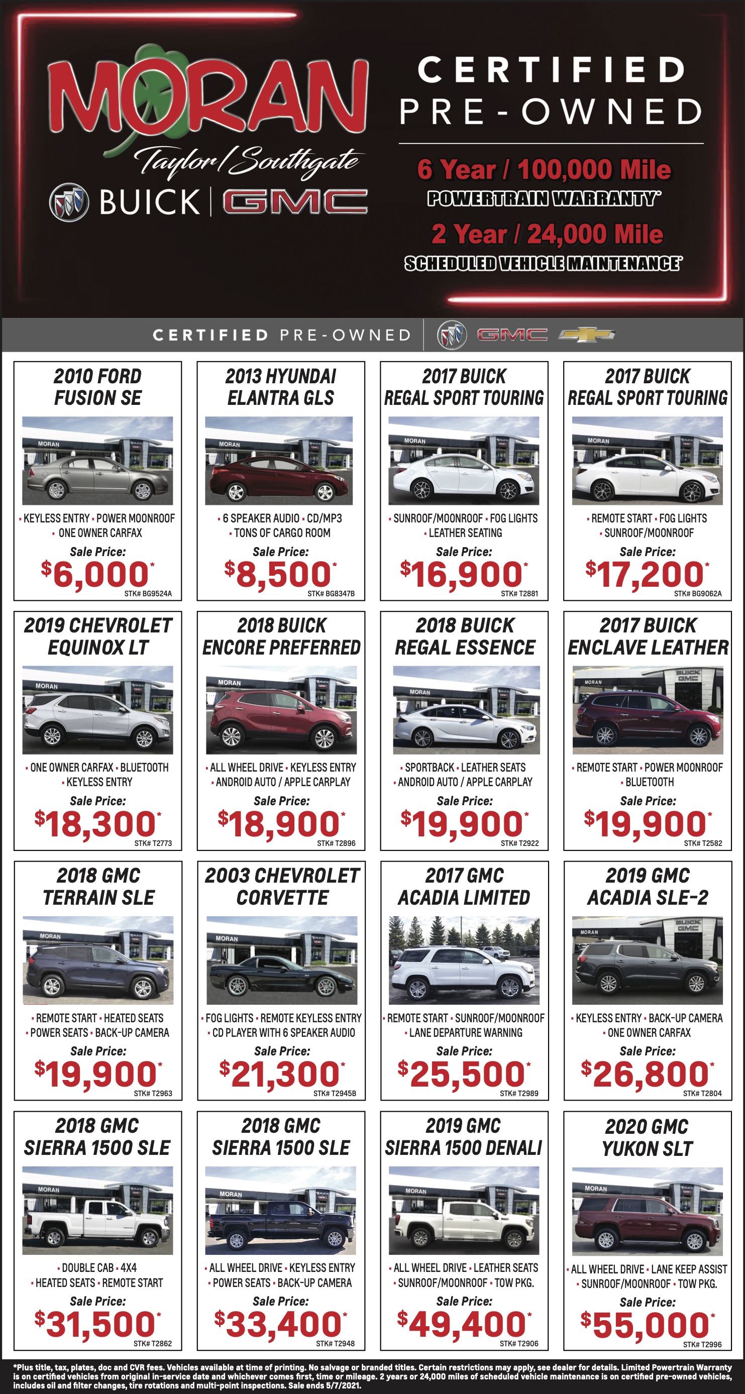 Taylor Used Ad Moran Automotive