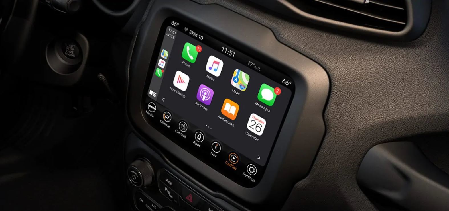 Touchscreen in the 2021 Renegade