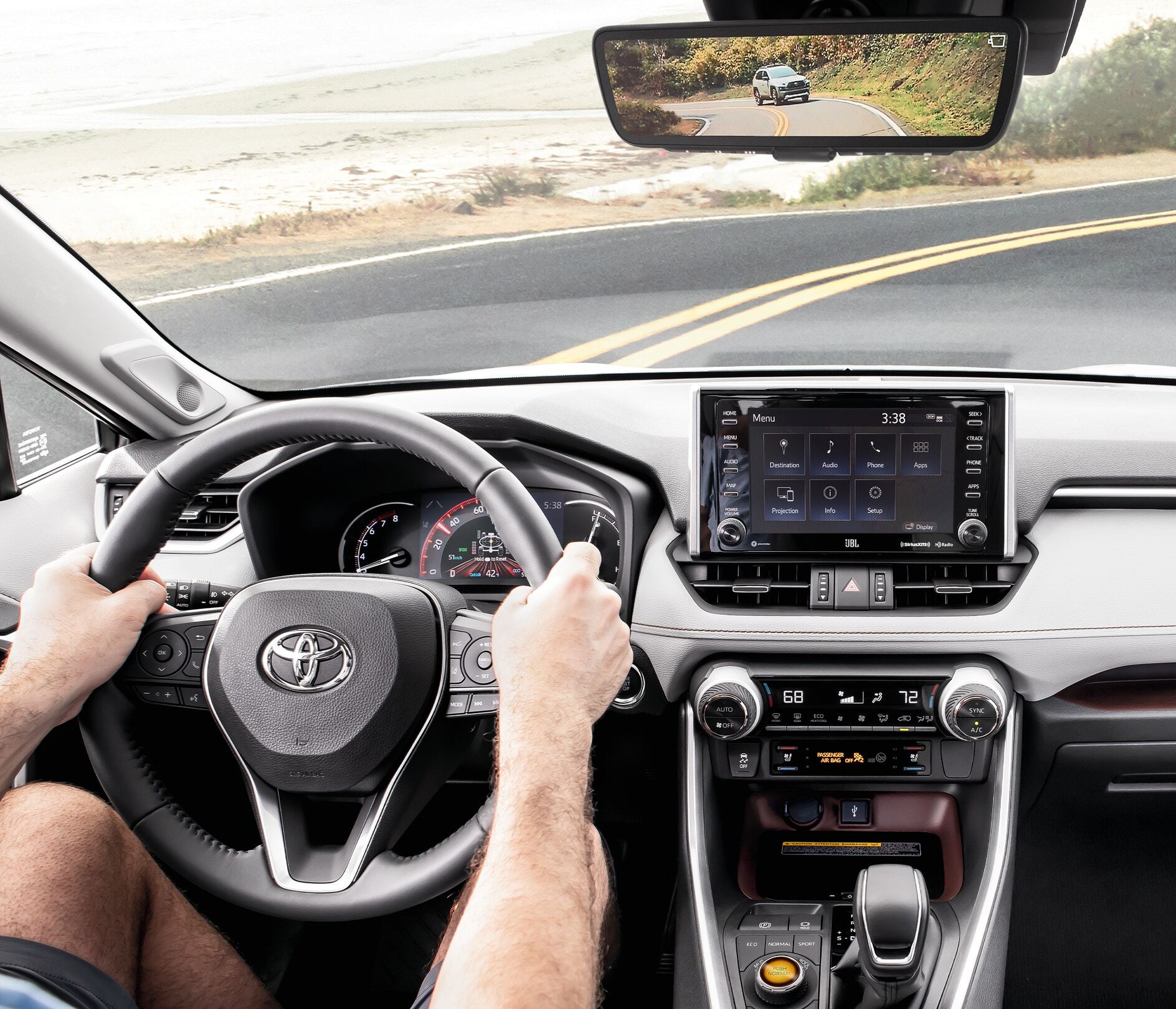 Steering Wheel in the 2021 RAV4