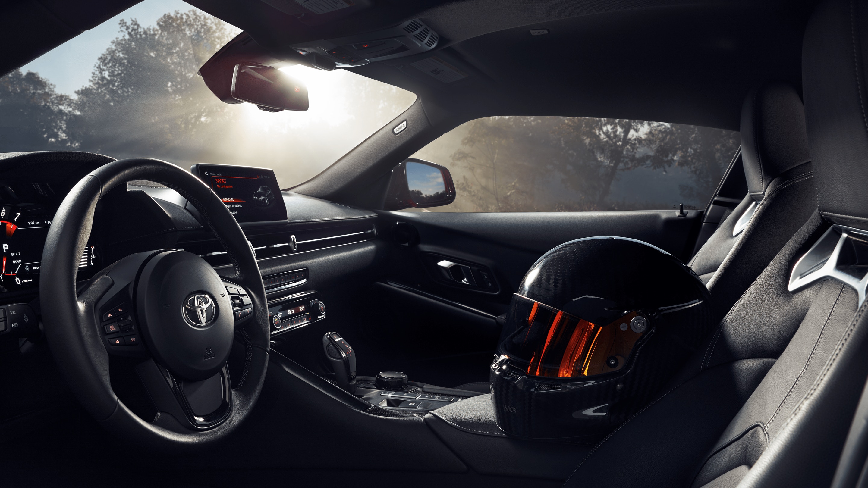 Interior of the 2021 Toyota GR Supra