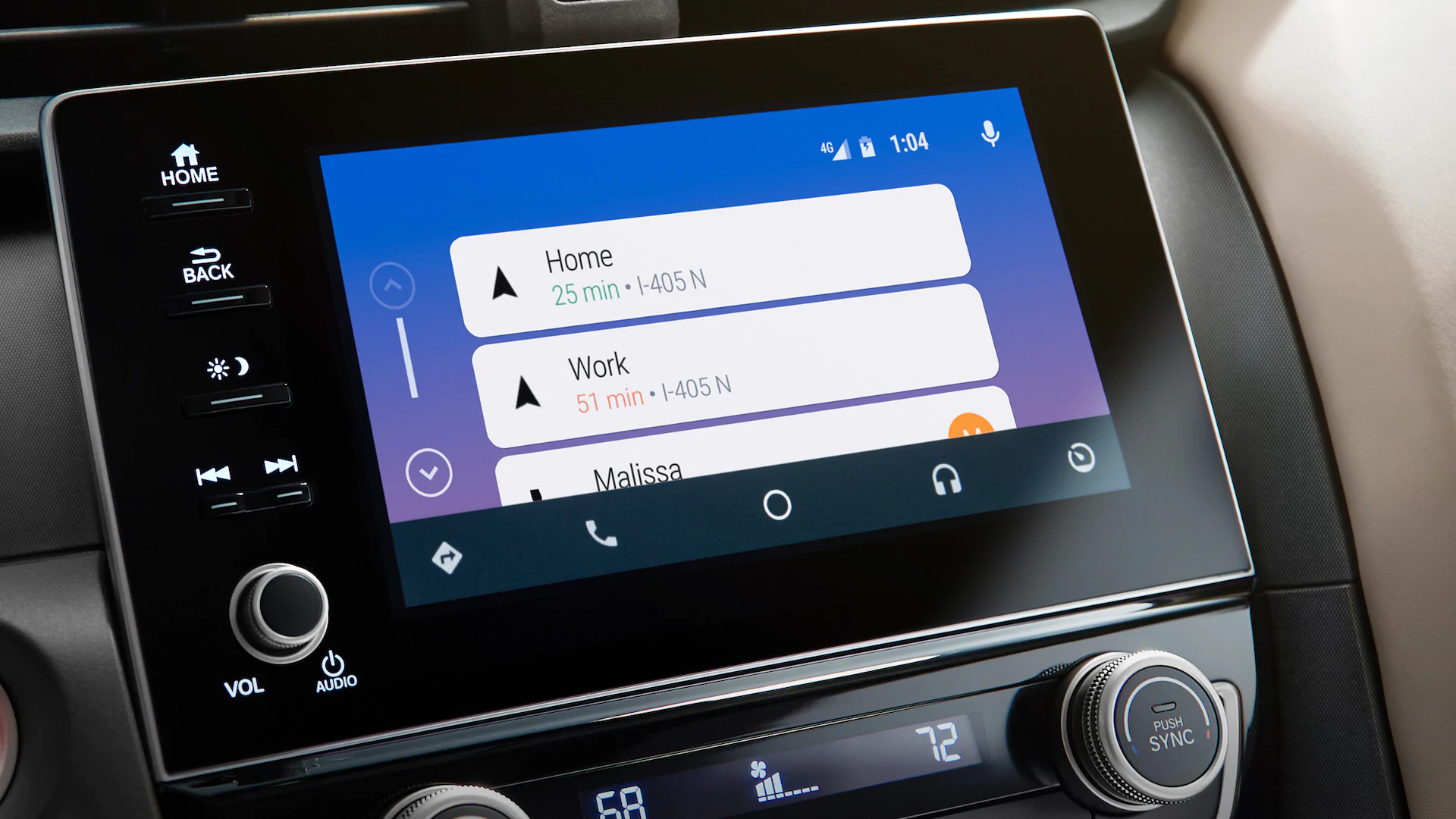 Android Auto™ in the Insight