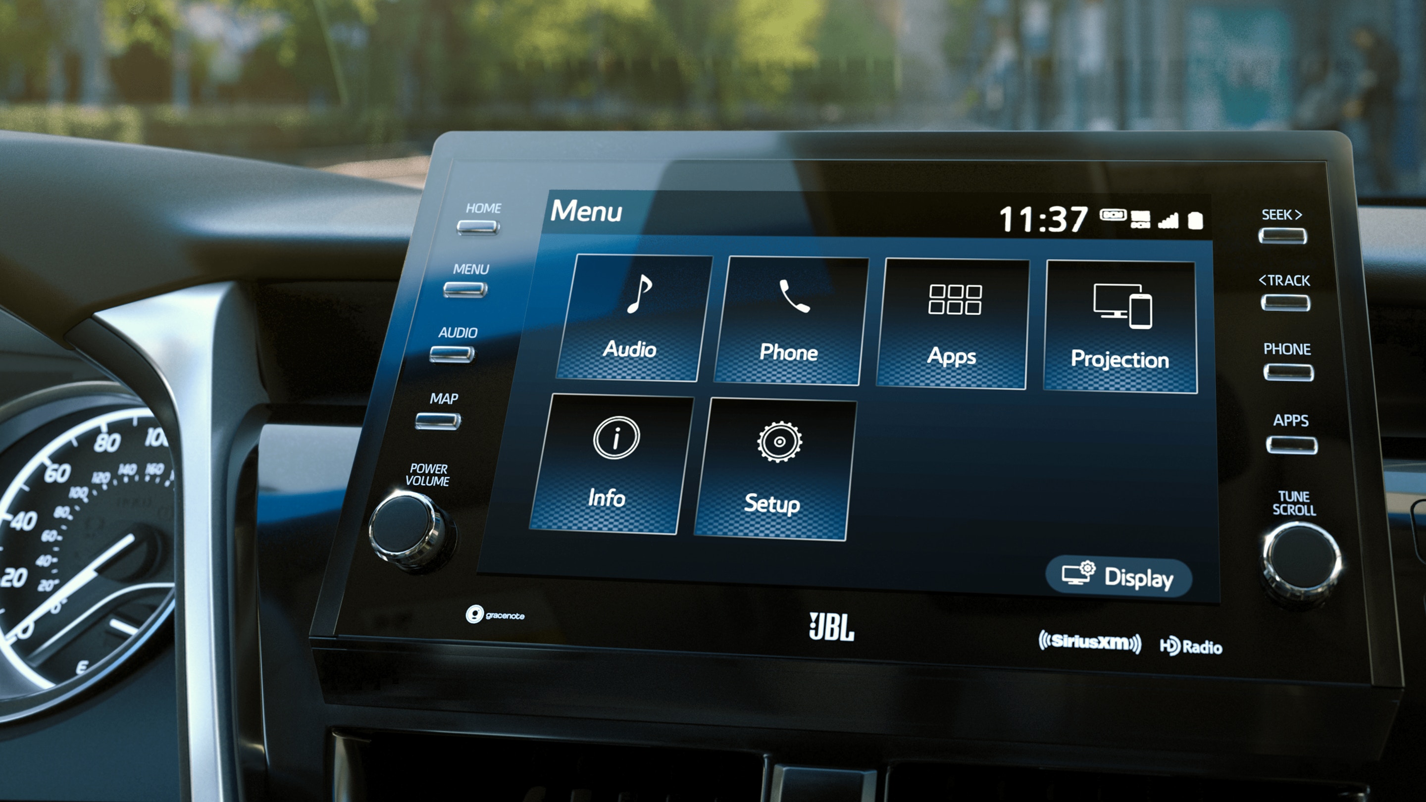 Touchscreen in the 2021 Camry
