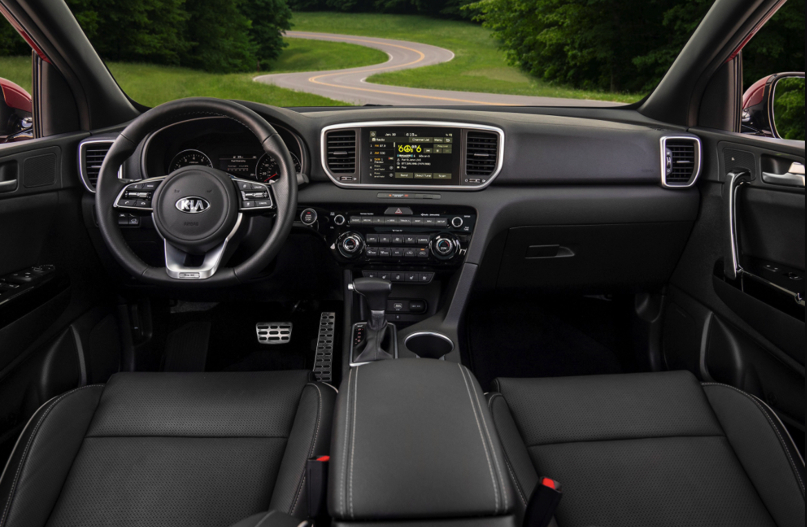 Interior of the 2022 Kia Sportage