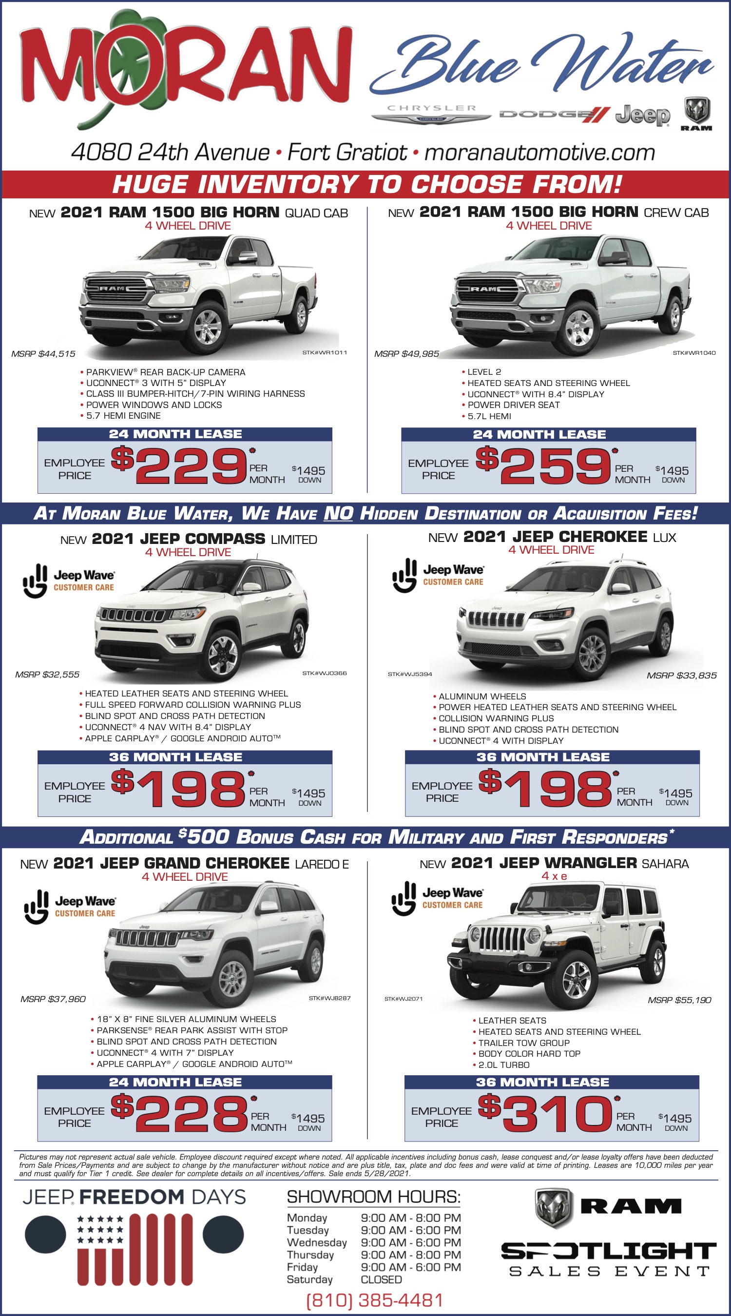 Blue Water New Ad Moran Automotive