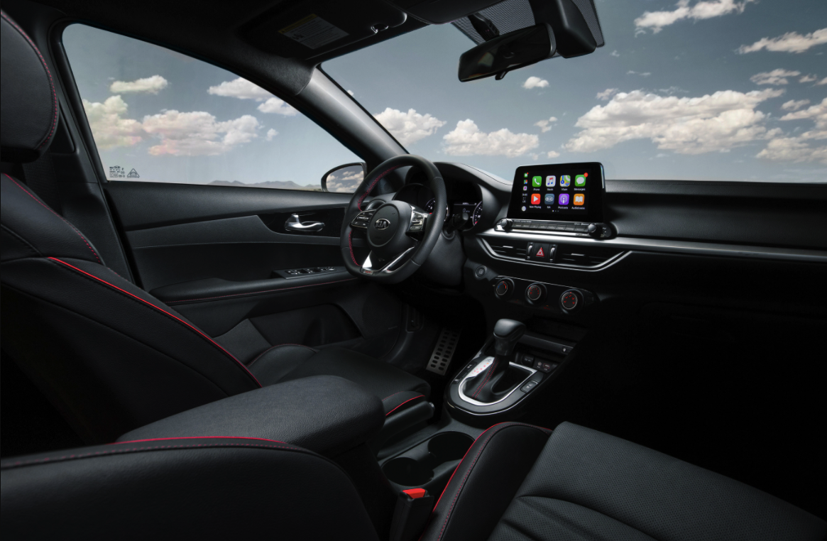 Interior of the 2021 Kia Forte