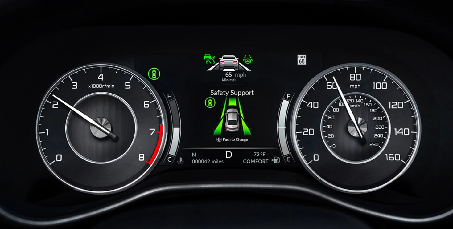 Safety Alerts in the 2021 TLX