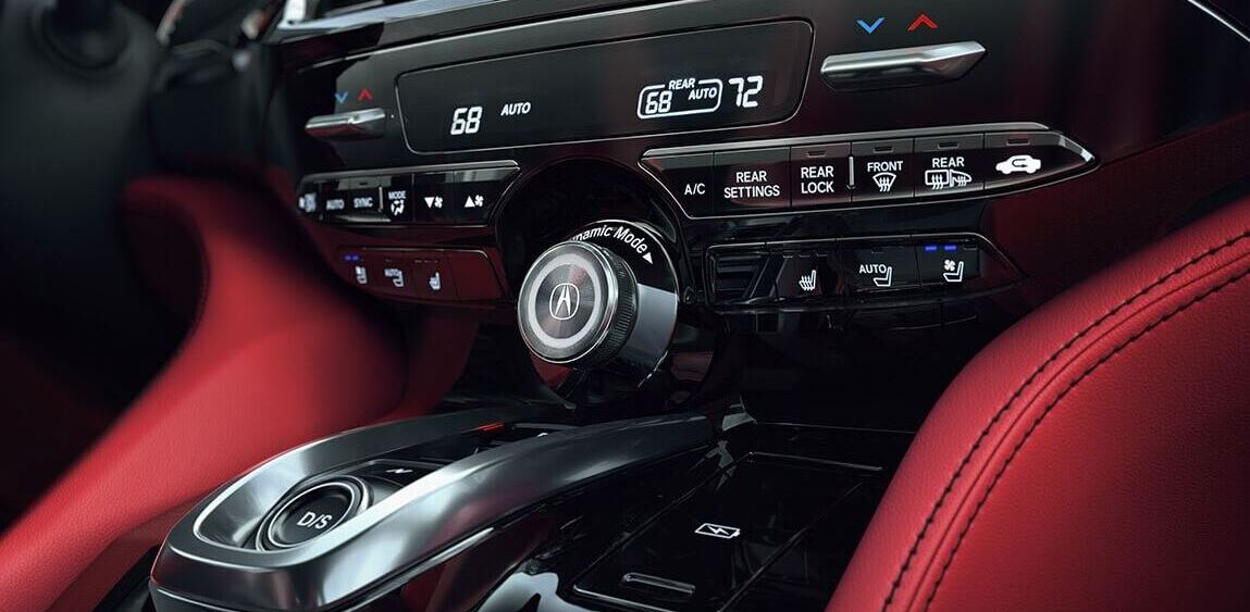 Controls in the 2022 Acura MDX