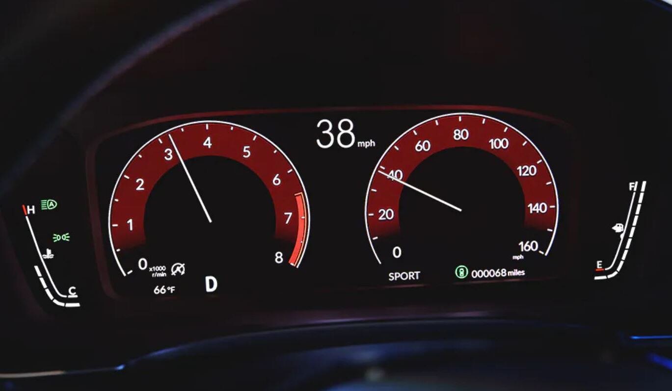 2022 Honda Civic Sedan Driver Information Interface