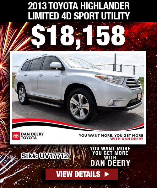 PreOwned Vehicle Specials Dan Deery Toyota