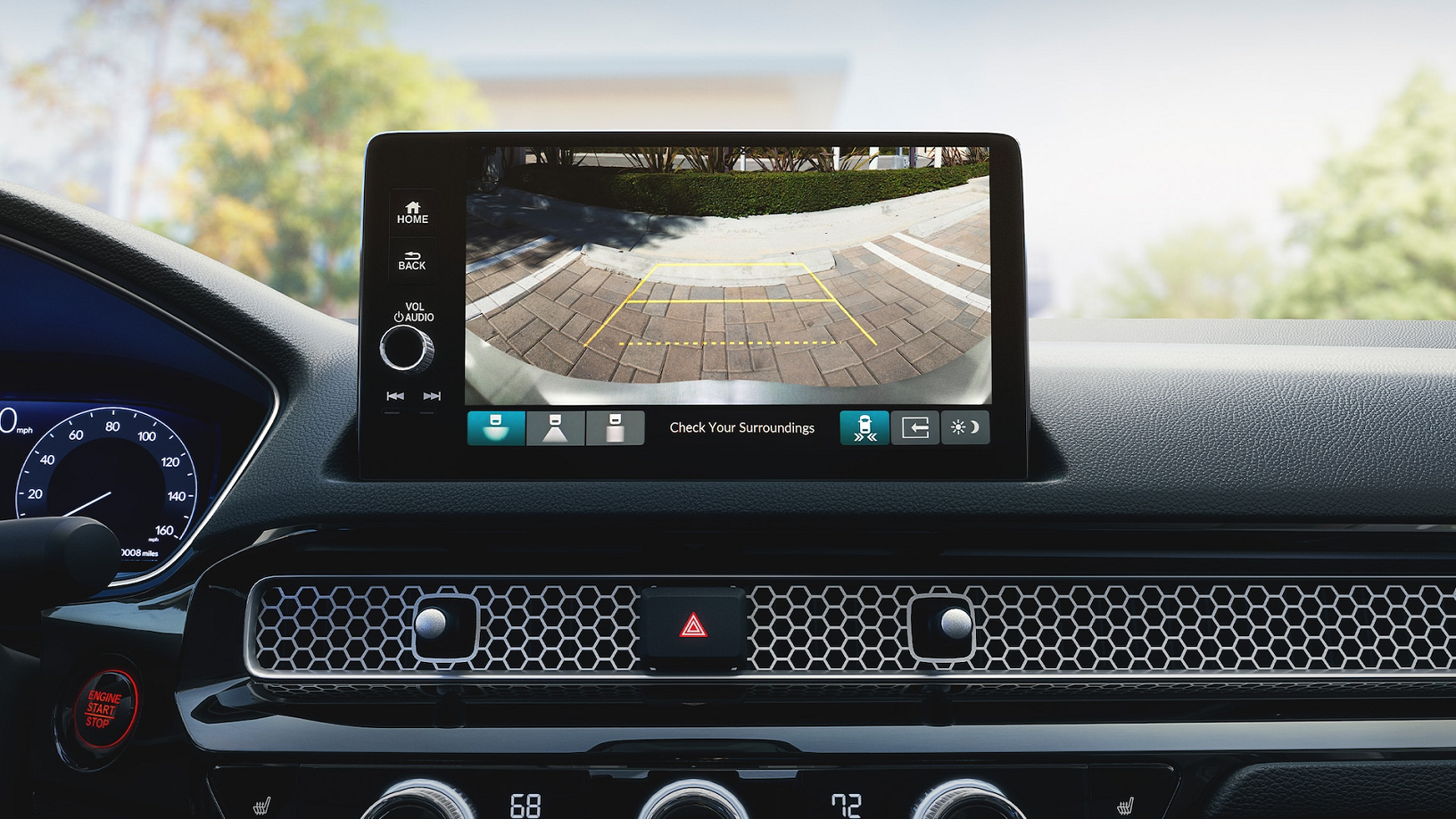 Rear Camera in the 2022 Civic Sedan