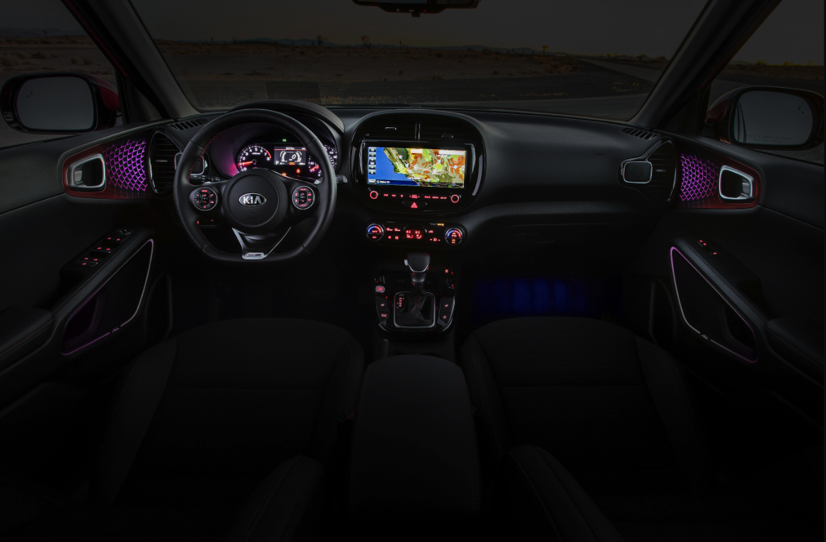 Interior of the 2021 Kia Soul