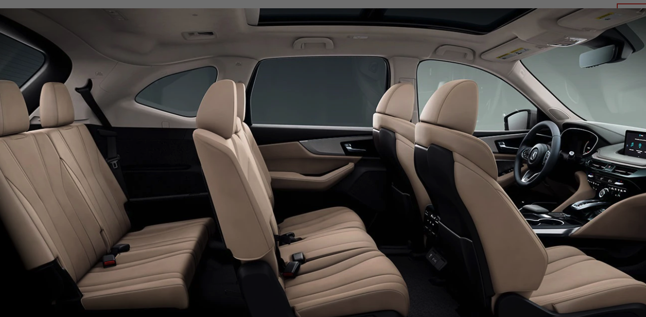 Interior of the 2022 Acura MDX