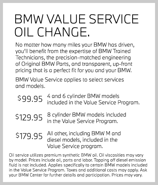 BMW Value Service Program - BMW Of The Hudson Valley