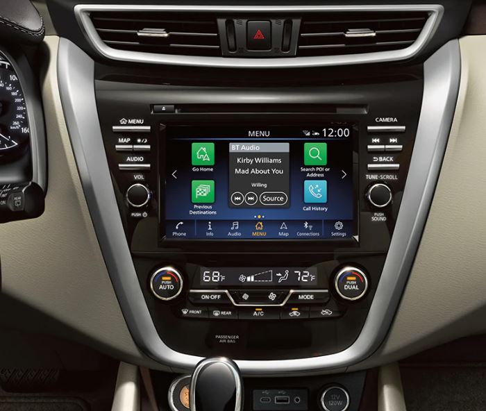 Center Stack in the 2021 Nissan Murano