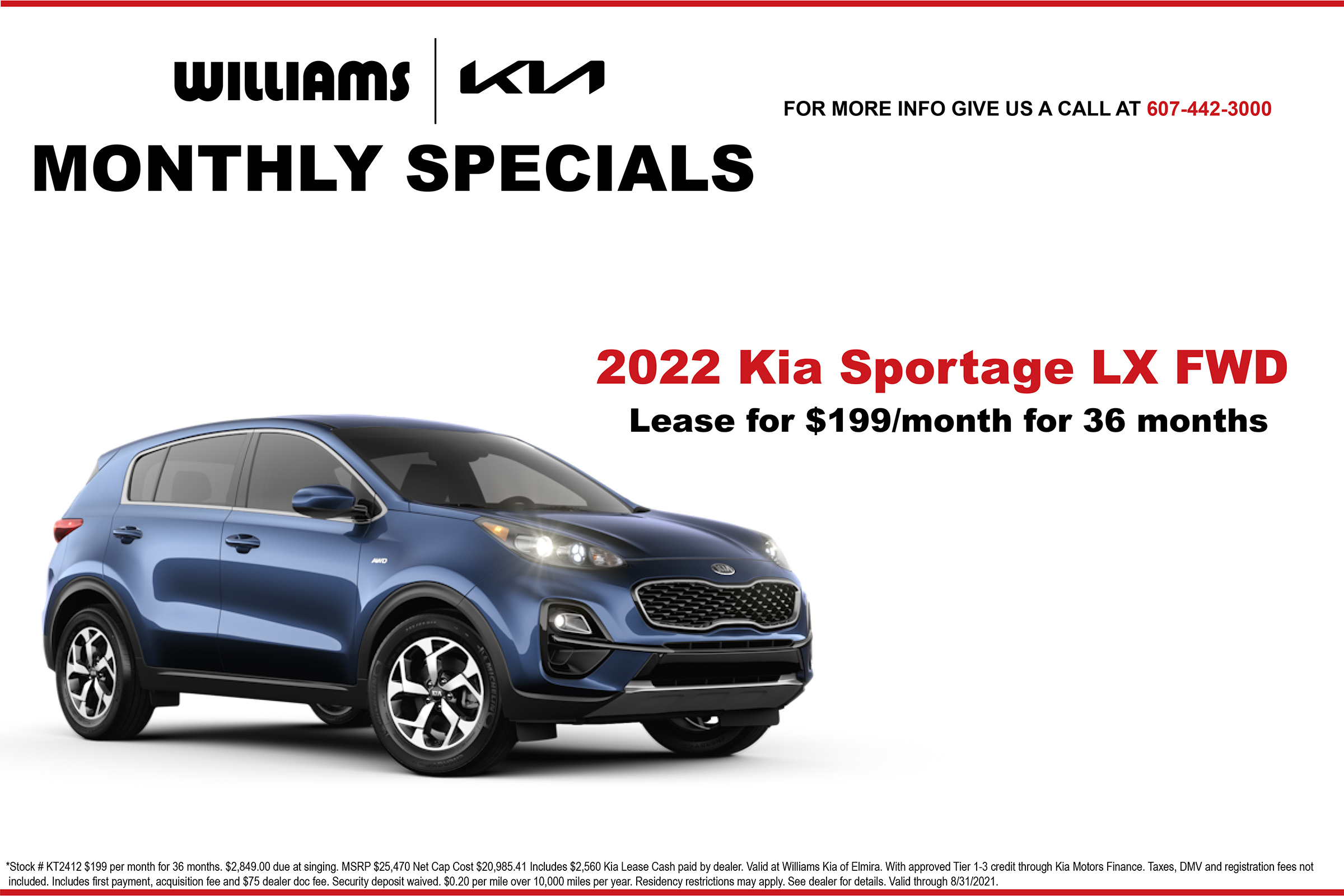 Williams Kia of Elmira Current Specials Williams Kia of Elmira