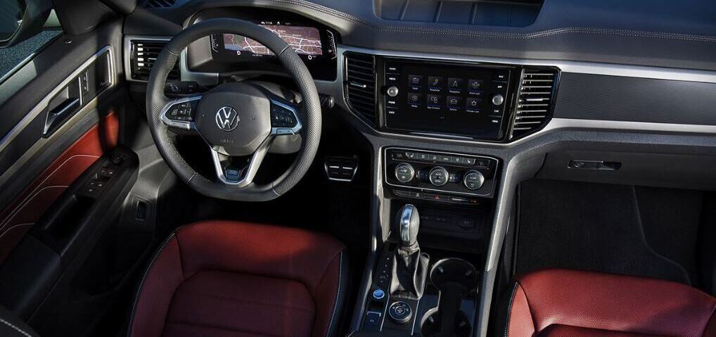 Interior of the 2021 Volkswagen Atlas Cross Sport