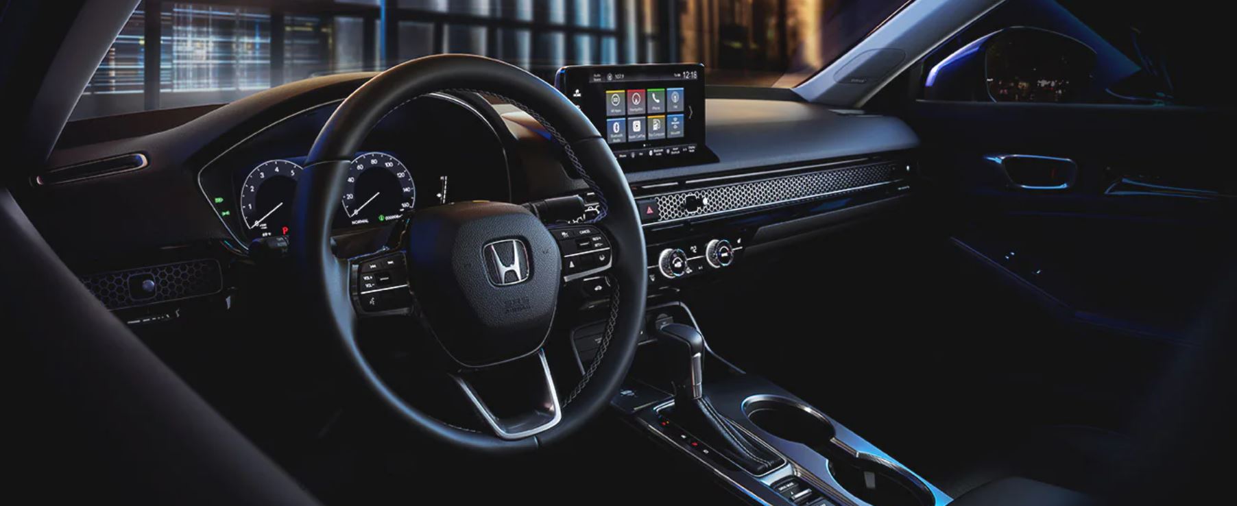Cockpit of the 2022 Honda Civic Sedan