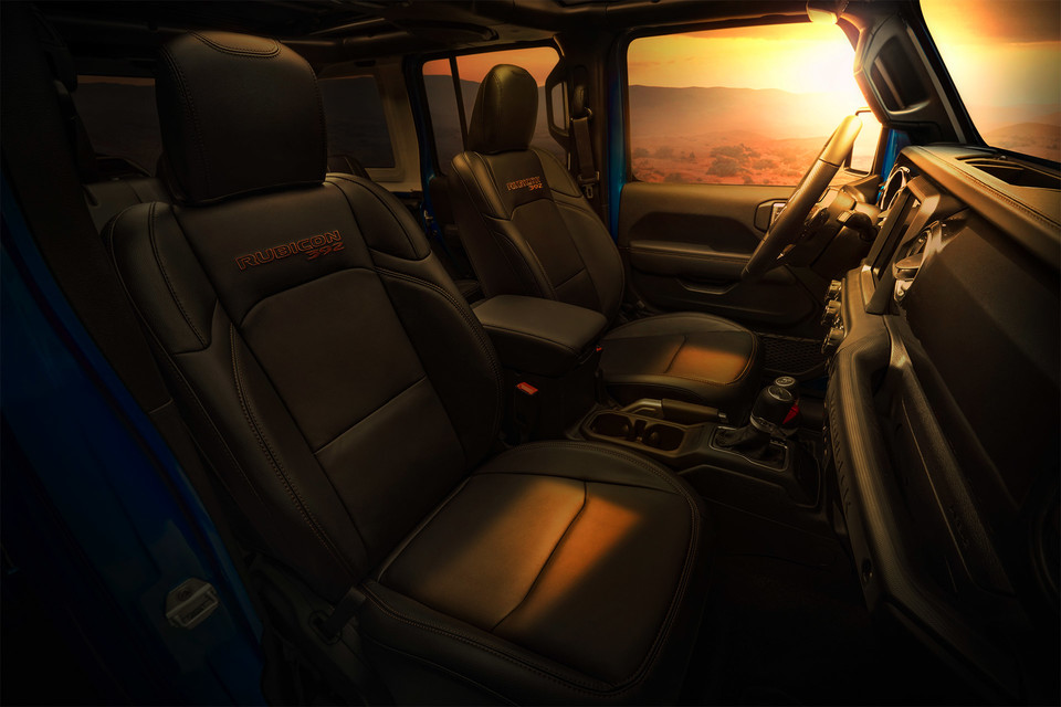 Interior of the 2021 Wrangler