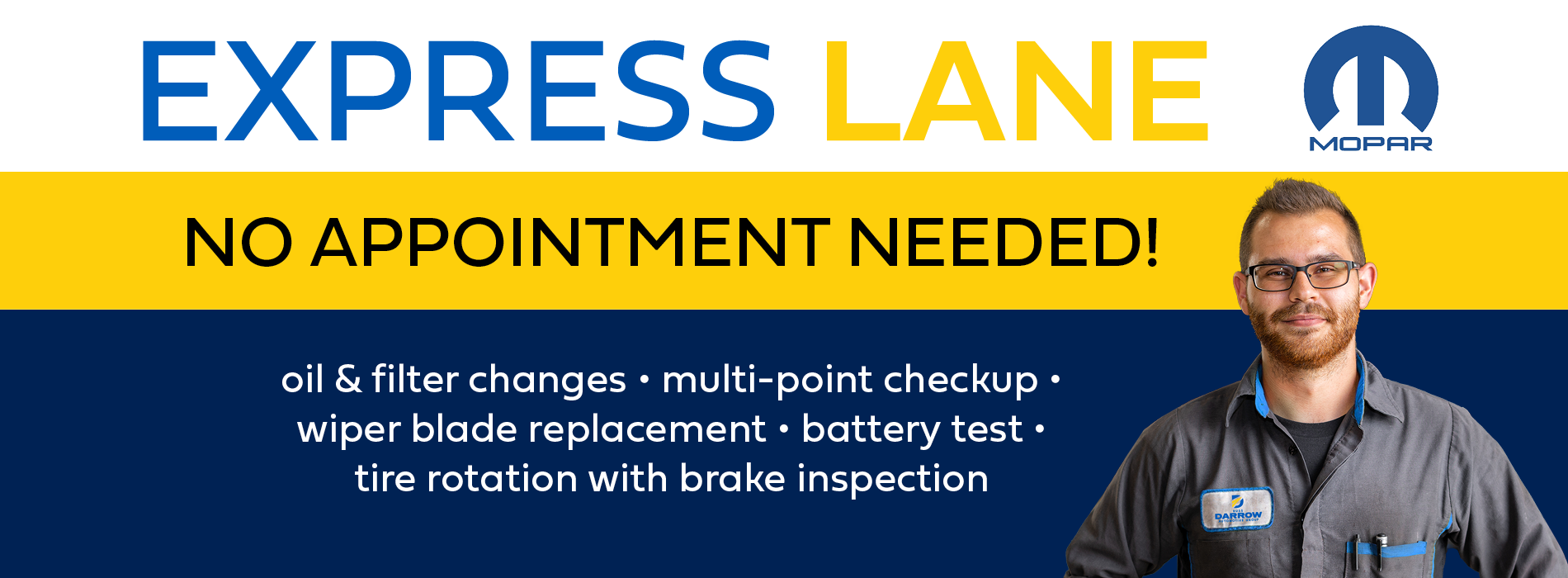 Express Lane for Fast Oil Changes and More! Russ Darrow Chrysler of