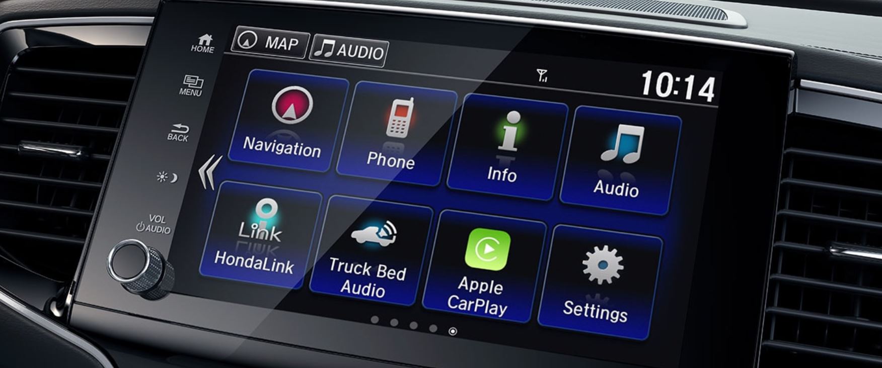 Touchscreen Inside the 2021 Ridgeline