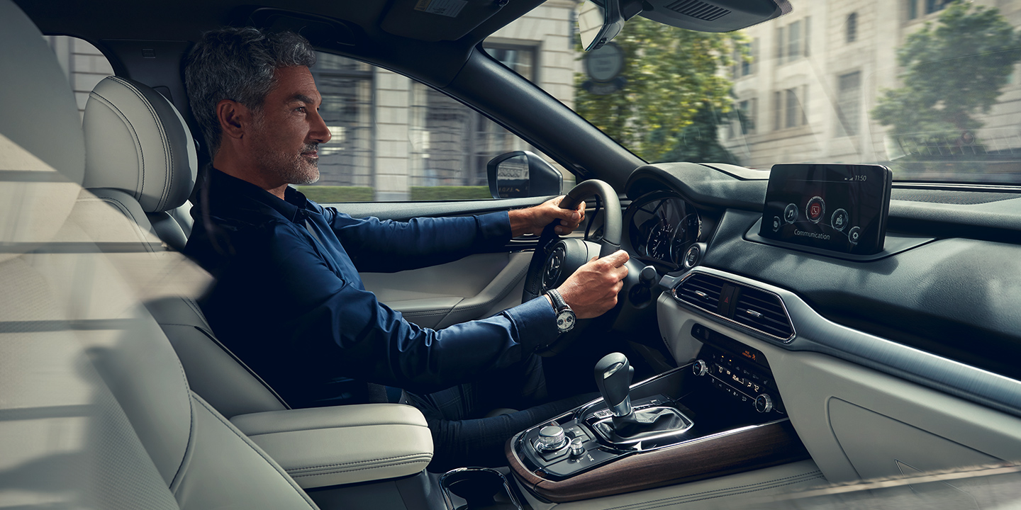 Interior of the 2021 MAZDA CX-9 