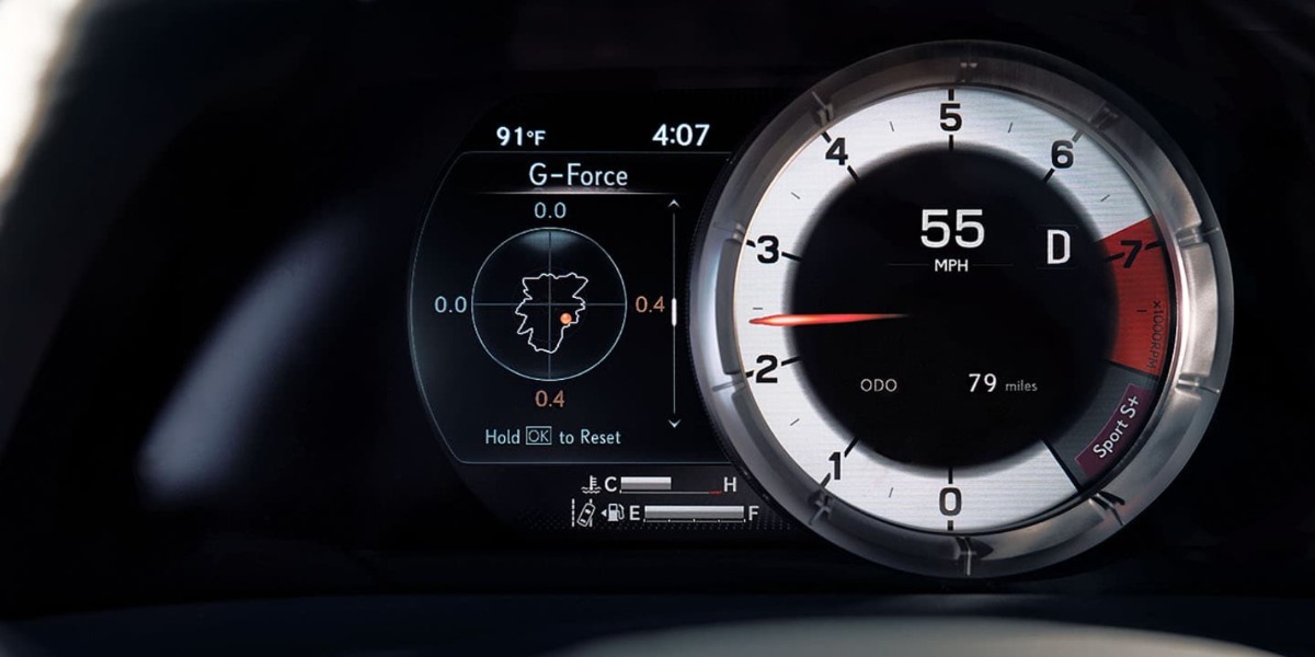 2021 Lexus ES 350 Info Display