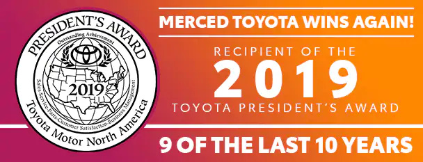 Merced Toyota President's Award 