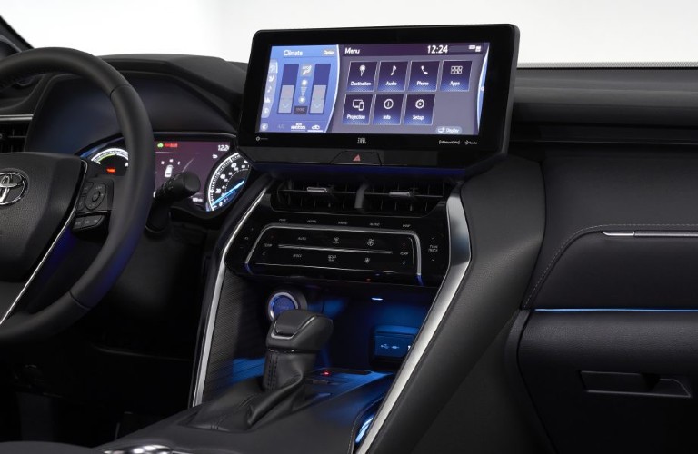 2021 Toyota Venza interior with touchscreen