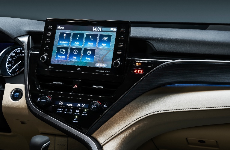 2021 Toyota Camry touchscreen and dashboard