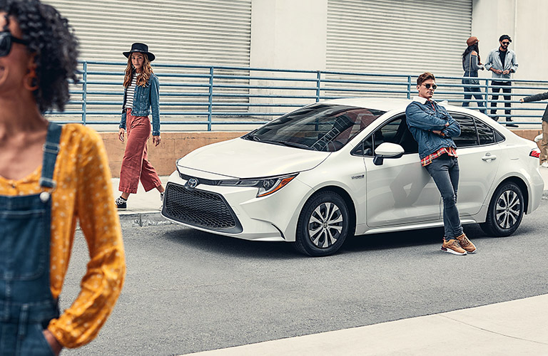 2021 Toyota Corolla Hybrid with its buddies
